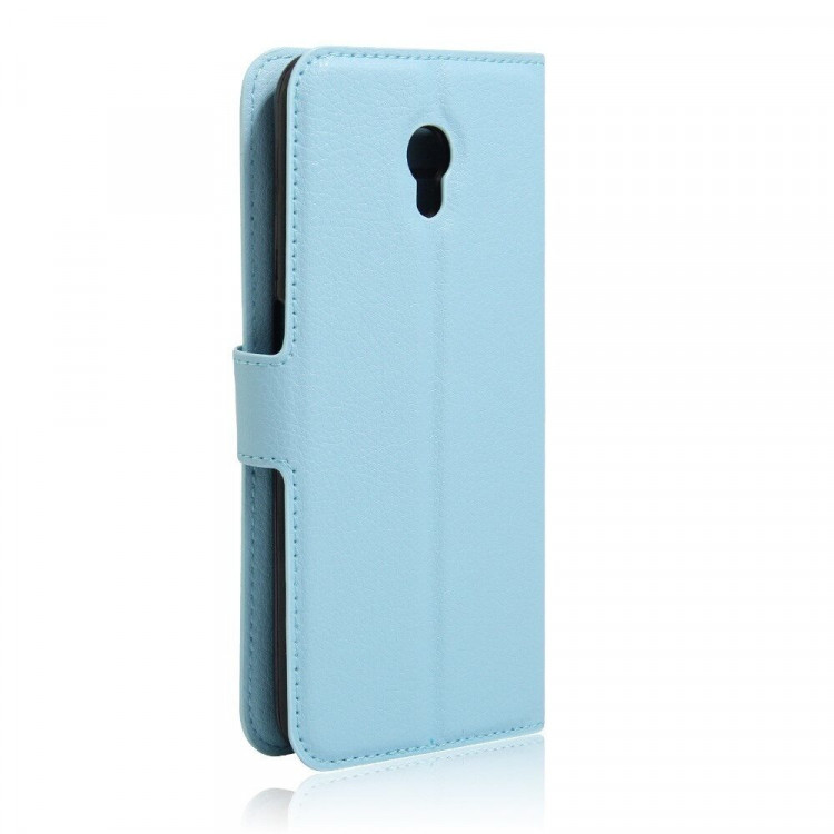 Чехол-книжка с визитницей для ZTE Blade V7 (голубой)