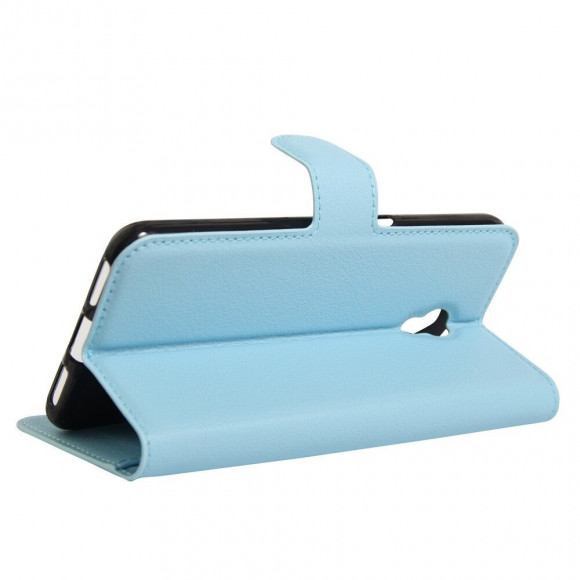 Чехол-книжка с визитницей для ZTE Blade V7 (голубой)