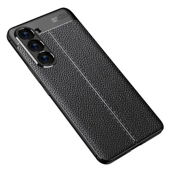 Чехол-накладка Litchi Grain для Samsung Galaxy S23 (черный) Чехол-накладка Litchi Grain для Samsung Galaxy S23 (черный)