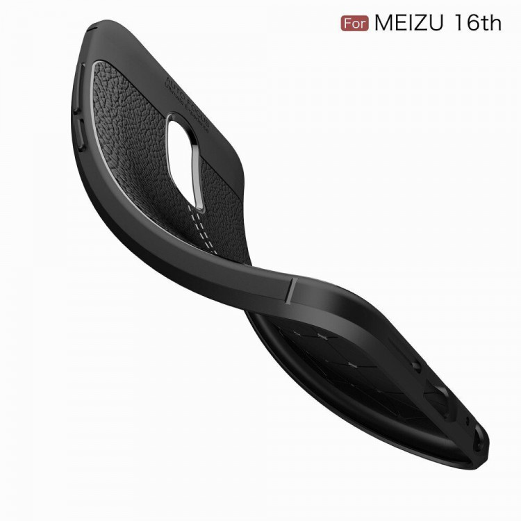 Чехол-накладка Litchi Grain для Meizu 16th (M882H) (красный)