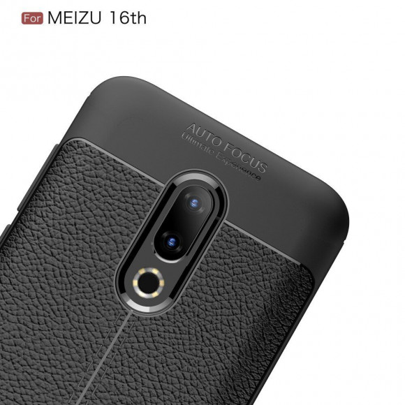 Чехол-накладка Litchi Grain для Meizu 16th (M882H) (красный)