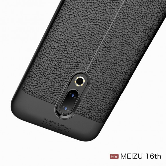 Чехол-накладка Litchi Grain для Meizu 16th (M882H) (красный)