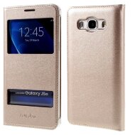 Чехол с окнами для Samsung Galaxy J5 (2016) SM-J510F/DS (золотой)