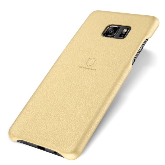 Кожаная накладка LENUO для Samsung Galaxy Note 7 (золотой)