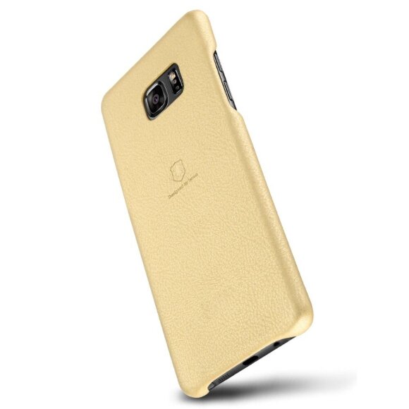 Кожаная накладка LENUO для Samsung Galaxy Note 7 (золотой)