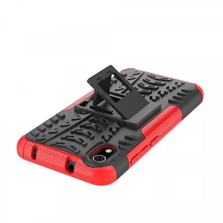 Чехол Hybrid Armor для Xiaomi Redmi 7A (черный + красный)