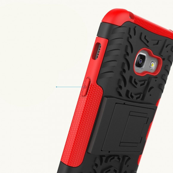 Чехол Hybrid Armor для Samsung Galaxy A3 (2017) SM-A320F (черный + красный) Чехол Hybrid Armor для Samsung Galaxy A3 (2017) SM-A320F (черный + красный)