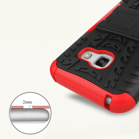 Чехол Hybrid Armor для Samsung Galaxy A3 (2017) SM-A320F (черный + красный) Чехол Hybrid Armor для Samsung Galaxy A3 (2017) SM-A320F (черный + красный)