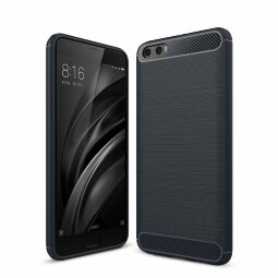Чехол-накладка Carbon Fibre для Xiaomi Mi6 Plus (темно-синий)