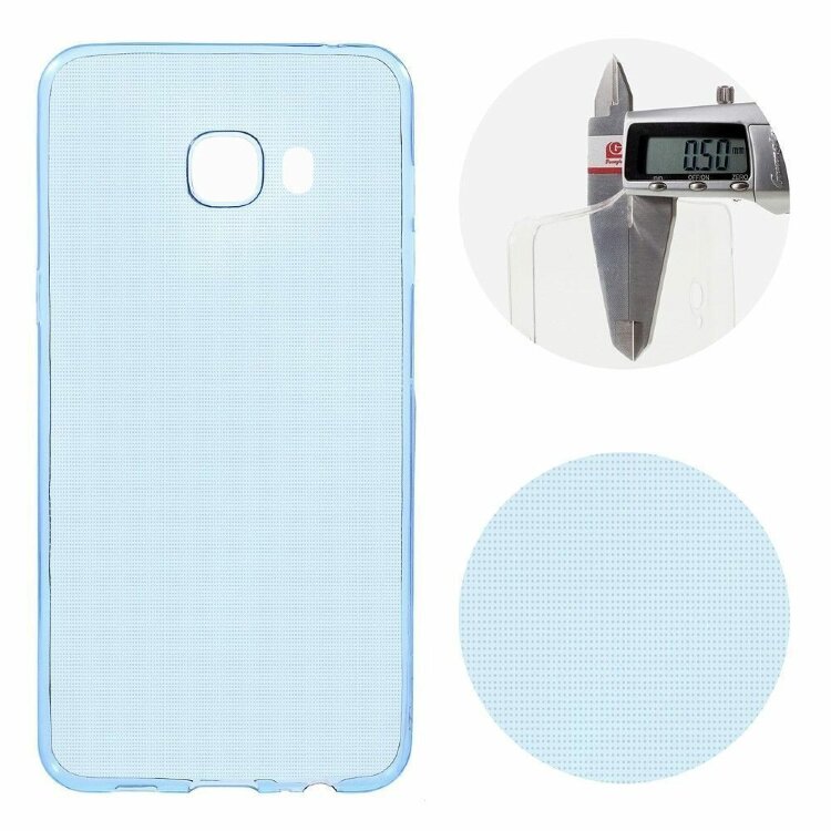 Тонкий чехол-накладка для Samsung Galaxy C5 (синий)