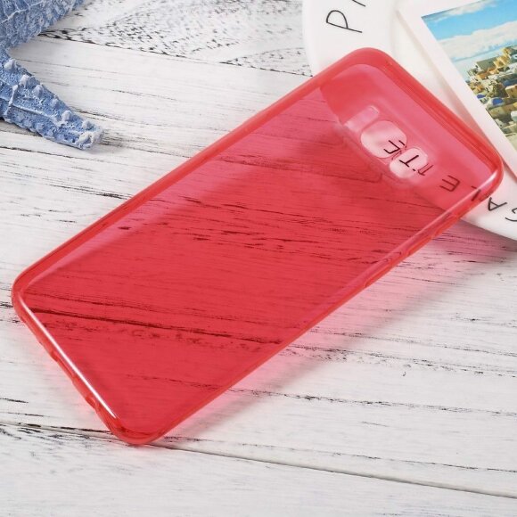 Силиконовый TPU чехол для Samsung Galaxy S8+ (красный)