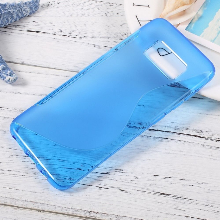 Нескользящий чехол для Samsung Galaxy S8 (голубой)