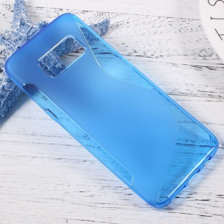 Нескользящий чехол для Samsung Galaxy S8 (голубой)