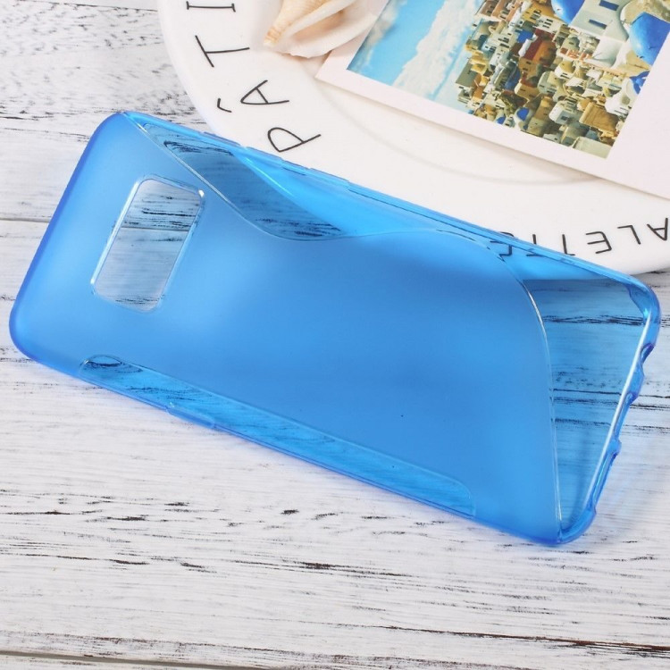 Нескользящий чехол для Samsung Galaxy S8 (голубой)