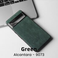 Чехол из алькантары для Google Pixel 7a (зеленый) Чехол из алькантары для Google Pixel 7a (зеленый)