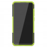 Чехол Hybrid Armor для Xiaomi Redmi Note 9 (черный + зеленый)