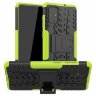 Чехол Hybrid Armor для Samsung Galaxy A71 (черный + зеленый)