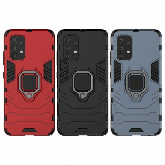 Чехол Armor Ring Holder для Samsung Galaxy A32 SM-A325F (темно-синий)