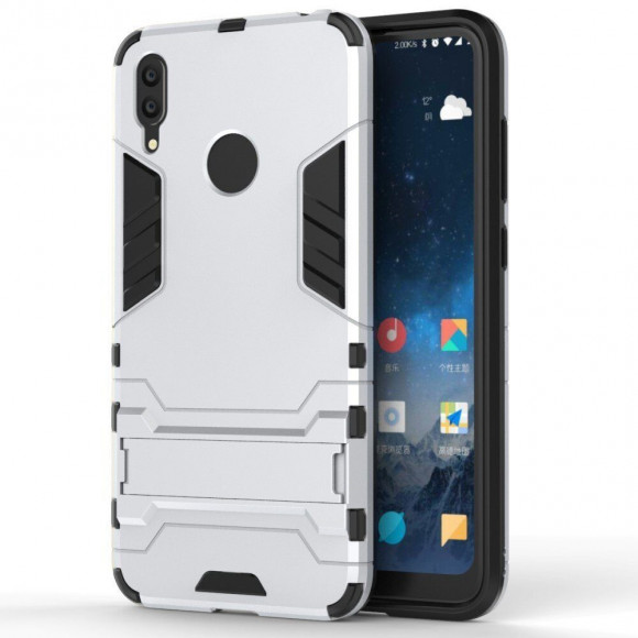 Чехол Duty Armor для Huawei Y7 (2019) / Y7 Prime (2019) (серебряный)