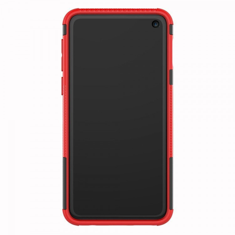 Чехол Hybrid Armor для Samsung Galaxy S10e (черный + красный)