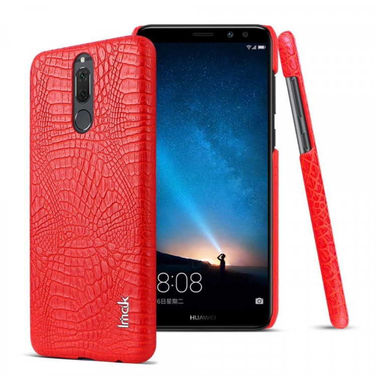 Чехол-накладка iMak Ruiyi Crocodile для Mate 10 Lite / Nova 2i (красный)