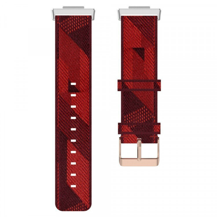 Нейлоновый ремешок с разноцветным плетением для Huawei Watch Fit 2 (красный)