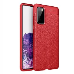 Чехол-накладка Litchi Grain для Samsung Galaxy S20 FE (красный)