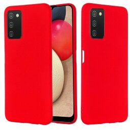 Силиконовый чехол Mobile Shell для Samsung Galaxy A03s (красный)