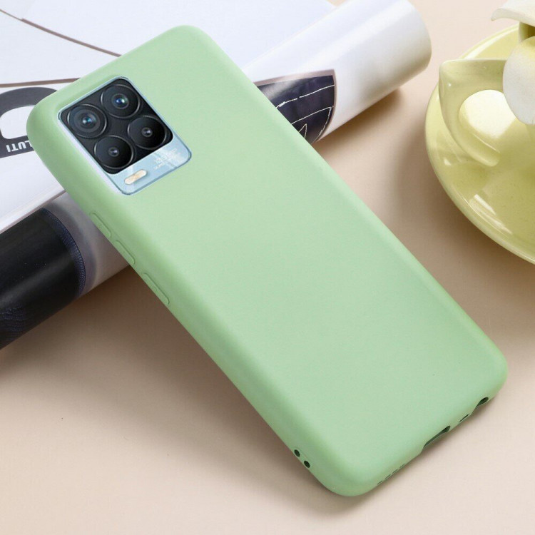 Силиконовый чехол Mobile Shell для Realme 8 / Realme 8 Pro (зеленый)