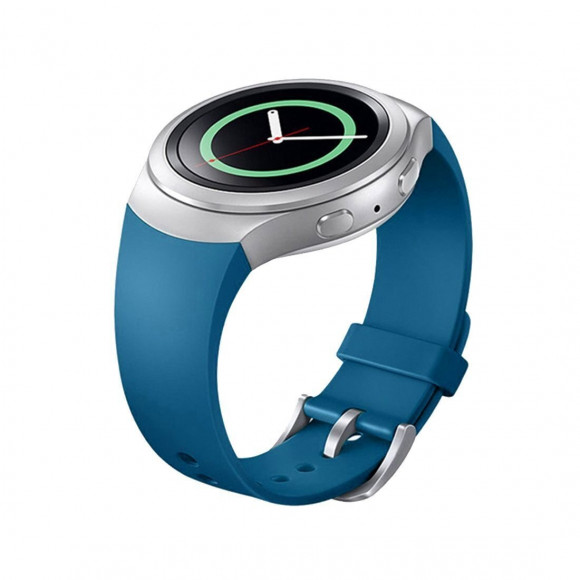 Силиконовый ремешок для Samsung Gear S2 (голубой) Силиконовый ремешок для Samsung Gear S2 (голубой)
