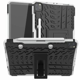 Чехол Hybrid Armor для iPad Pro 11 (2022, 2021, 2020) (черный + белый)