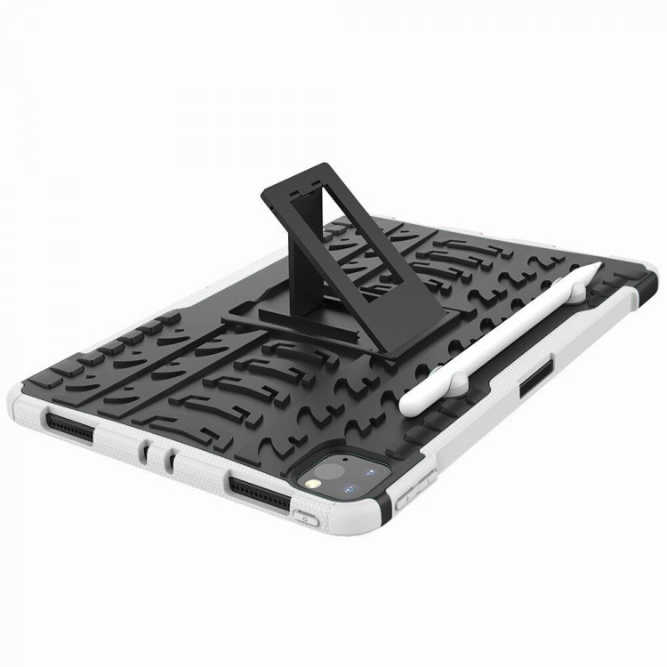 Чехол Hybrid Armor для iPad Pro 11 (2022, 2021, 2020) (черный + белый)