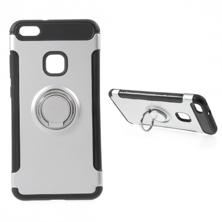 Чехол Hybrid Kickstand для Huawei P10 Lite (серебряный)