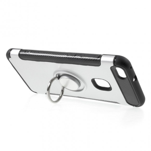Чехол Hybrid Kickstand для Huawei P10 Lite (серебряный) Чехол Hybrid Kickstand для Huawei P10 Lite (серебряный)