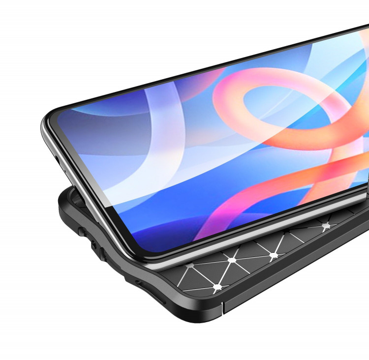 Чехол-накладка Litchi Grain для Xiaomi Poco M4 Pro 5G (черный)