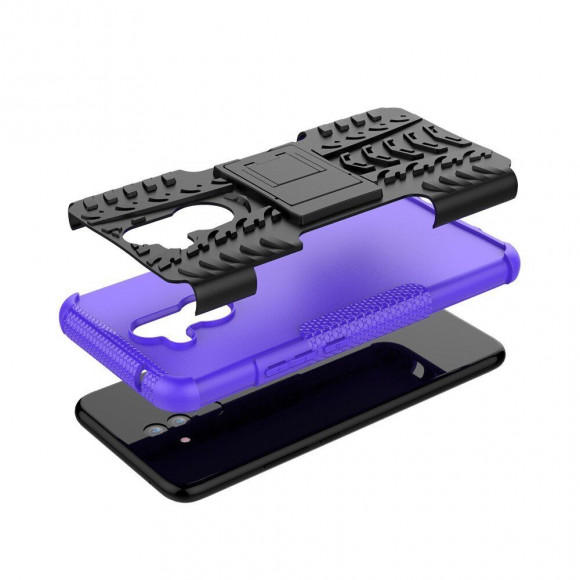 Чехол Hybrid Armor для Huawei Mate 20 Lite (черный + фиолетовый) Чехол Hybrid Armor для Huawei Mate 20 Lite (черный + фиолетовый)