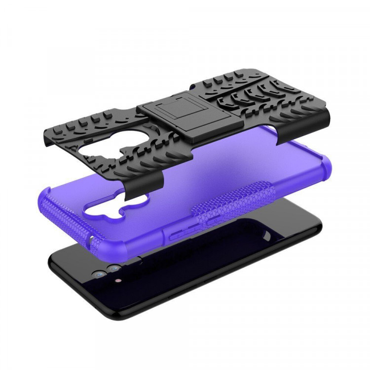 Чехол Hybrid Armor для Huawei Mate 20 Lite (черный + фиолетовый)