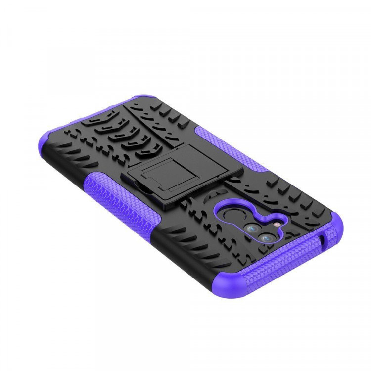 Чехол Hybrid Armor для Huawei Mate 20 Lite (черный + фиолетовый)