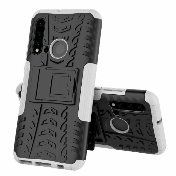 Чехол Hybrid Armor для Huawei P20 lite (2019) / nova 5i (черный + белый) Чехол Hybrid Armor для Huawei P20 lite (2019) / nova 5i (черный + белый)