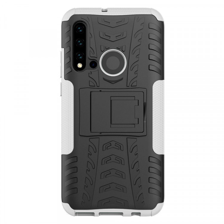 Чехол Hybrid Armor для Huawei P20 lite (2019) / nova 5i (черный + белый)