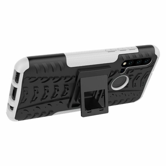 Чехол Hybrid Armor для Huawei P20 lite (2019) / nova 5i (черный + белый) Чехол Hybrid Armor для Huawei P20 lite (2019) / nova 5i (черный + белый)