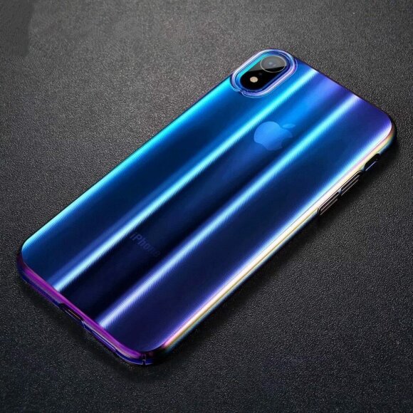 Чехол Baseus Aurora Series для iPhone XR (синий)