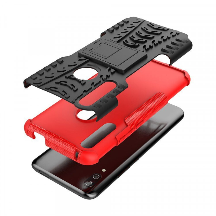 Чехол Hybrid Armor для Huawei P Smart Z / Honor 9X (STK-LX1) (черный + красный)