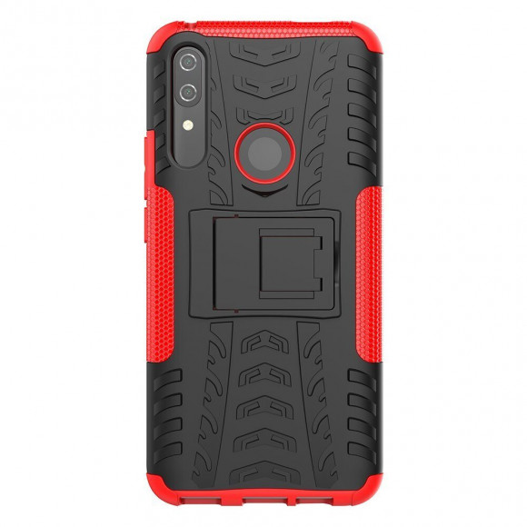 Чехол Hybrid Armor для Huawei P Smart Z / Honor 9X (STK-LX1) (черный + красный)