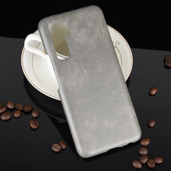 Кожаная накладка-чехол для Honor 30S (CDY-NX9A) (серый) Кожаная накладка-чехол для Honor 30S (CDY-NX9A) (серый)