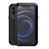 Гибридный чехол LOVE MEI для iPhone 12 mini (черный) Гибридный чехол LOVE MEI для iPhone 12 mini (черный)