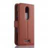 Чехол с визитницей для Motorola Moto X Force (коричневый)