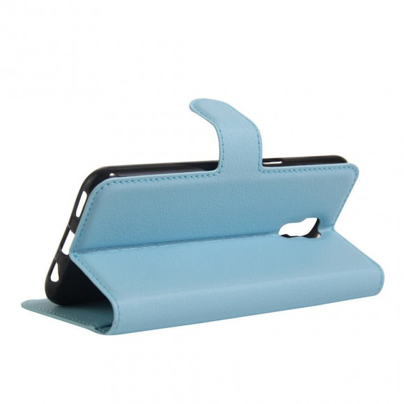 Чехол с визитницей для LG X Screen (голубой) Чехол с визитницей для LG X Screen (голубой)