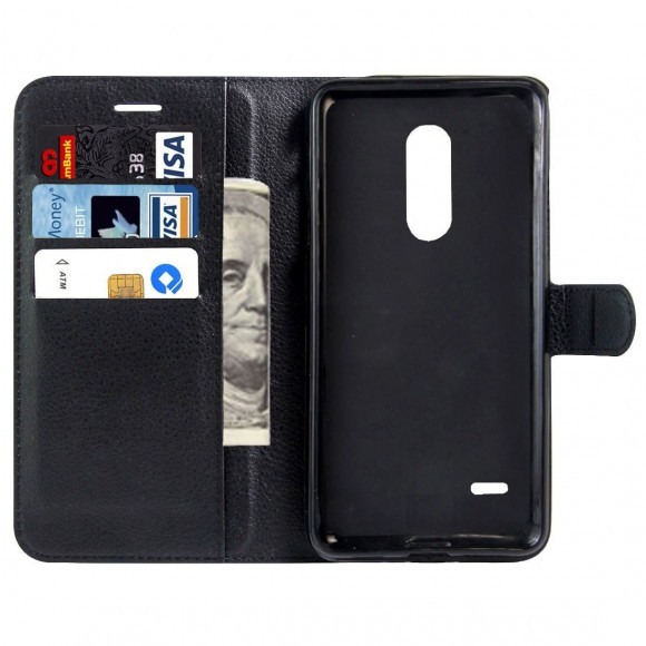 Чехол с визитницей для LG K8 (2017) X300 / M200N (черный)