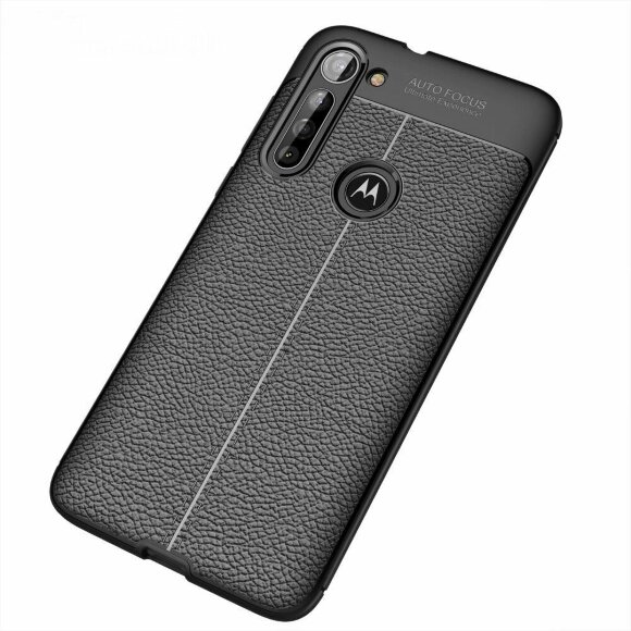Чехол-накладка Litchi Grain для Motorola Moto G8 Power (черный) Чехол-накладка Litchi Grain для Motorola Moto G8 Power (черный)